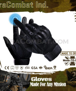 Tactical Gloves for Men, Shooting & Motorcycle Gloves with Hard Shell Knuckle Protection & Leather Palm for Airsoft Motorcycle Cycling Paintball Sports Climbing Training Hunting