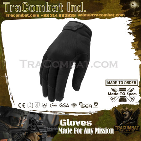 TraCombat Pursuit D5 Tactical Gloves – Cut Resistant, Touchscreen, Covert Fit for Law Enforcement & Outdoor Use
