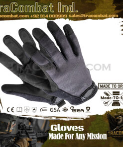 TraCombat Stealth Tactical Gloves – Touchscreen Compatible, Cut-Resistant, Breathable Combat Gloves