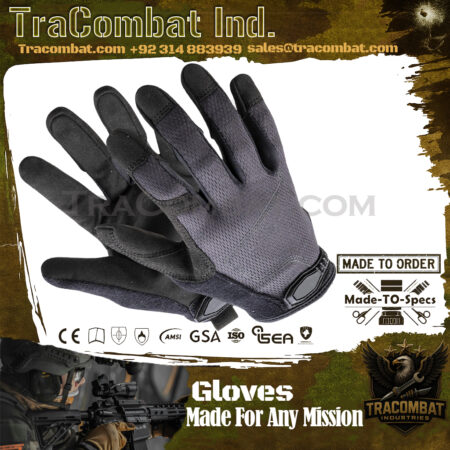 TraCombat Stealth Tactical Gloves – Touchscreen Compatible, Cut-Resistant, Breathable Combat Gloves