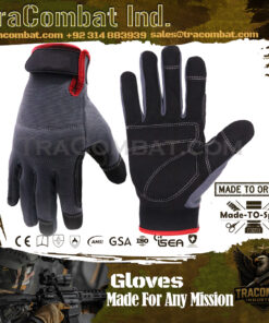 TraCombat Stealth Tactical Gloves – Touchscreen, Lightweight, High Dexterity for Shooting & Outdoor Use
