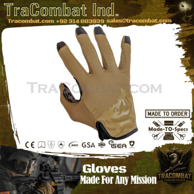 TraCombat Delta Utility Tactical Gloves – Touchscreen, High Dexterity, Breathable Fit for Shooting, Military & Outdoor Use