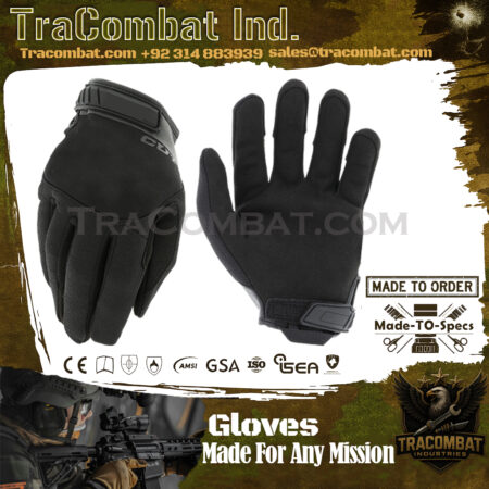 TraCombat Pursuit D5 Tactical Cut-Resistant Gloves – Covert, Touchscreen-Compatible, High-Durability for Tactical & Work Use