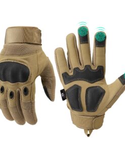actical Gloves for Men, Touch Screen Airsoft Gloves with Hard Knuckle for Hunting, Paintball, Hiking, Camping