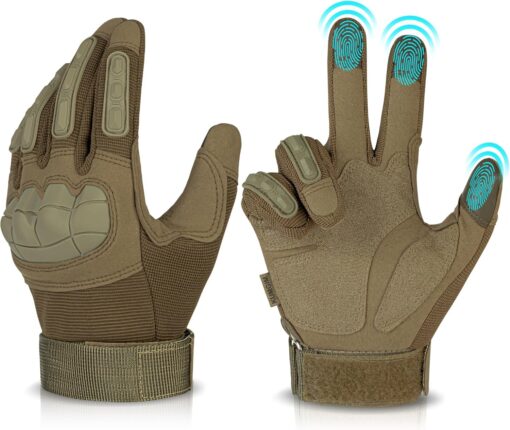 Tactical Gloves — Hard knuckle, touchscreen-ready & built for action. Perfect for hunting, paintball, airsoft & hiking. - Image 2
