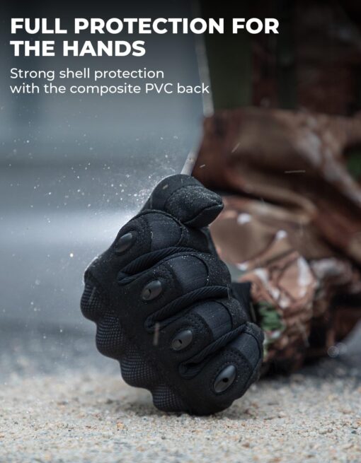 TraCombat Ranger Tactical Gloves – Hard Knuckle, Touchscreen Ready, Breathable for Shooting & Outdoor Gear - Image 3