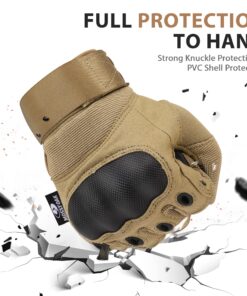 actical Gloves for Men, Touch Screen Airsoft Gloves with Hard Knuckle for Hunting, Paintball, Hiking, Camping