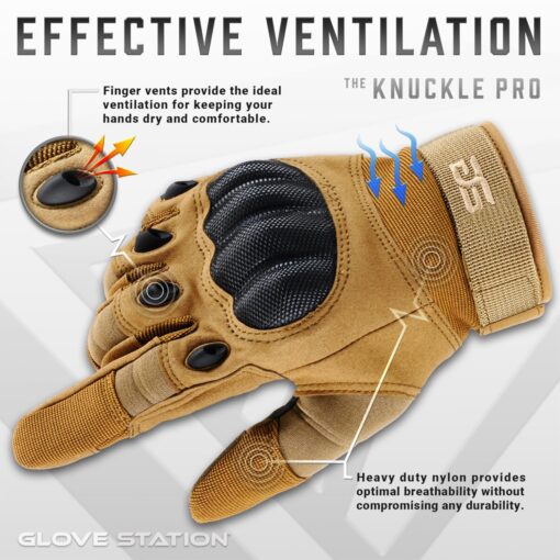 TraCombat Original Covert Tactical Work Gloves – Touchscreen Compatible, Durable Grip for Multi-purpose Use - Image 4