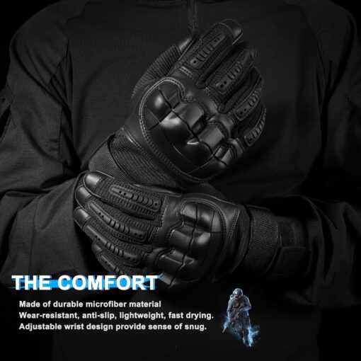 TraCombat M-Pact Tactical Gloves – Impact-Resistant, Touchscreen Compatible, Durable Grip for Work & Combat - Image 4