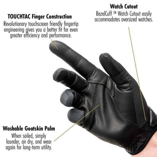 TraCombat Operator Tactical Gloves – Hard Knuckle, Touchscreen Ready, Durable for Combat & Outdoor Gear - Image 4