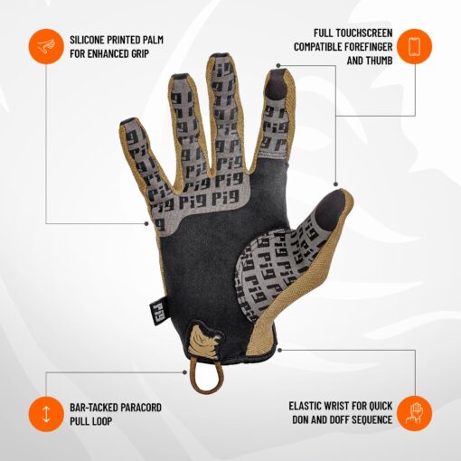 TraCombat Delta Utility Tactical Gloves – Touchscreen, High Dexterity, Breathable Fit for Shooting, Military & Outdoor Use - Image 6