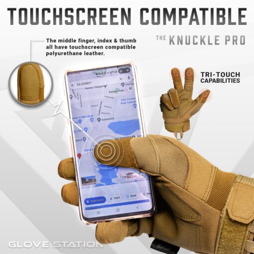 TraCombat Original Covert Tactical Work Gloves – Touchscreen Compatible, Durable Grip for Multi-purpose Use - Image 5