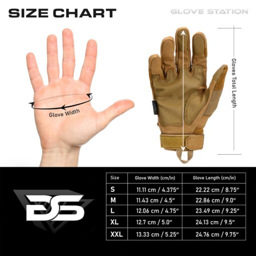 TraCombat Original Covert Tactical Work Gloves – Touchscreen Compatible, Durable Grip for Multi-purpose Use - Image 8