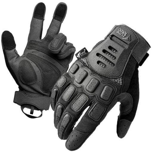 TraCombat Shadow Tactical Full-Finger Gloves – Armor & Precision - Image 2