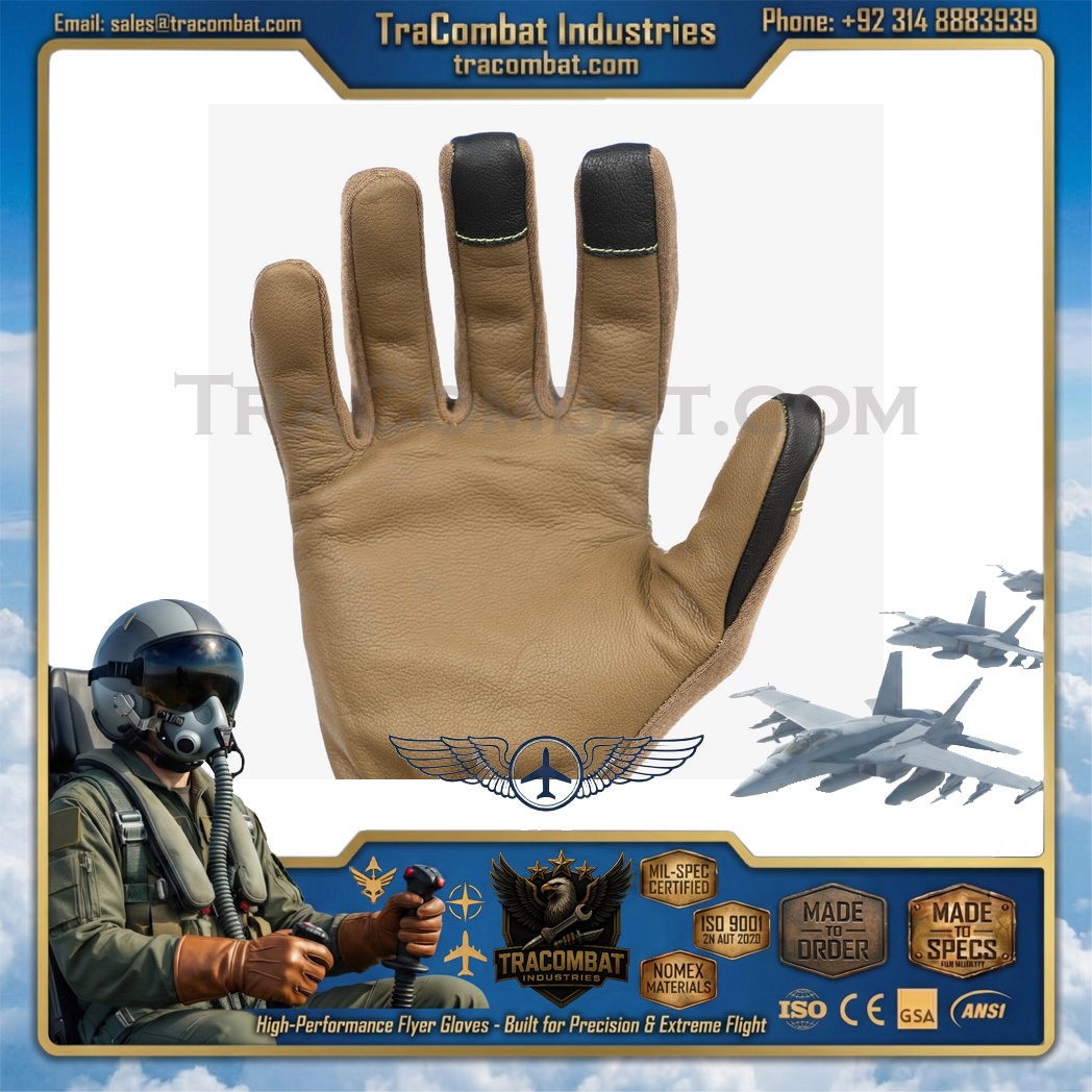 TraCombat Lightweight Nomex Leather Flyer Gloves - Image 8