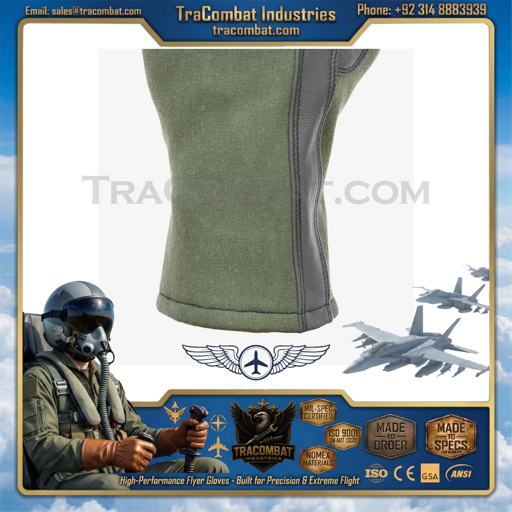 TraCombat Lightweight Nomex Leather Flyer Gloves - Image 9