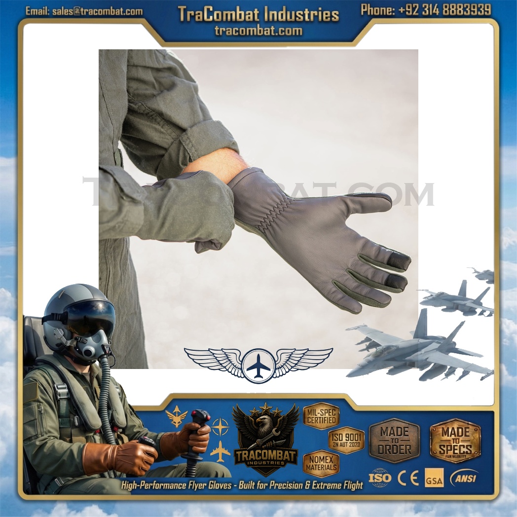 TraCombat Lightweight Nomex Leather Flyer Gloves - Image 16