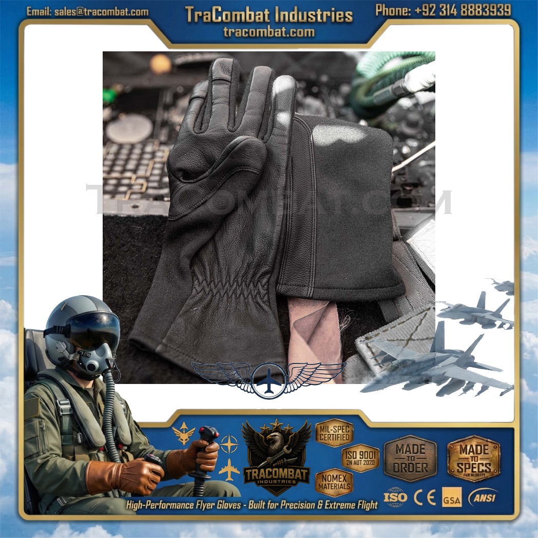 TraCombat Lightweight Nomex Leather Flyer Gloves - Image 17