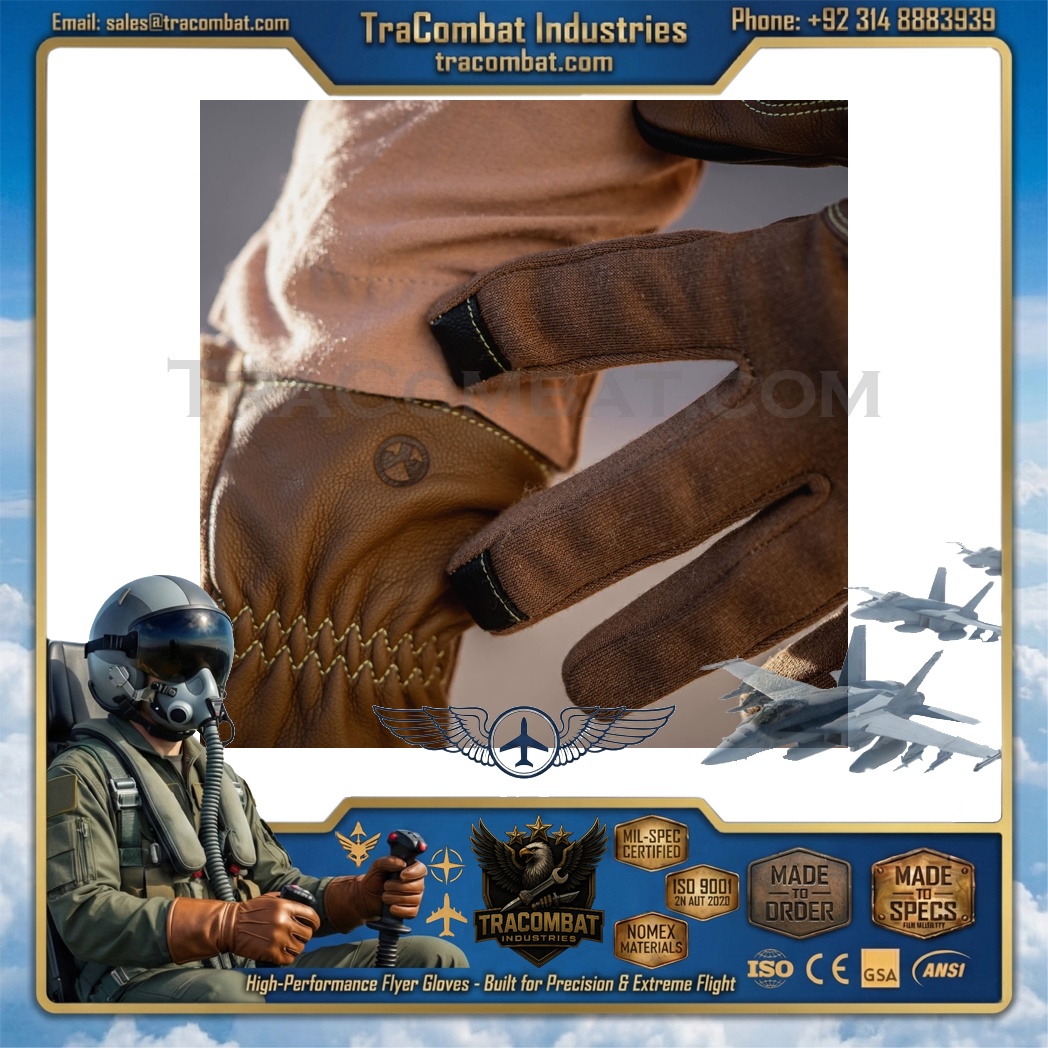 TraCombat Lightweight Nomex Leather Flyer Gloves - Image 22