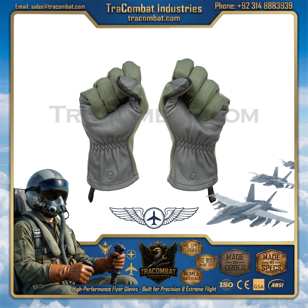 TraCombat Lightweight Nomex Leather Flyer Gloves - Image 3