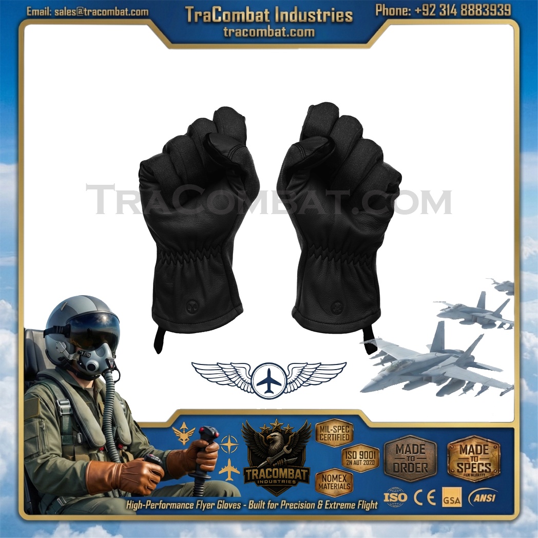 TraCombat Lightweight Nomex Leather Flyer Gloves - Image 4