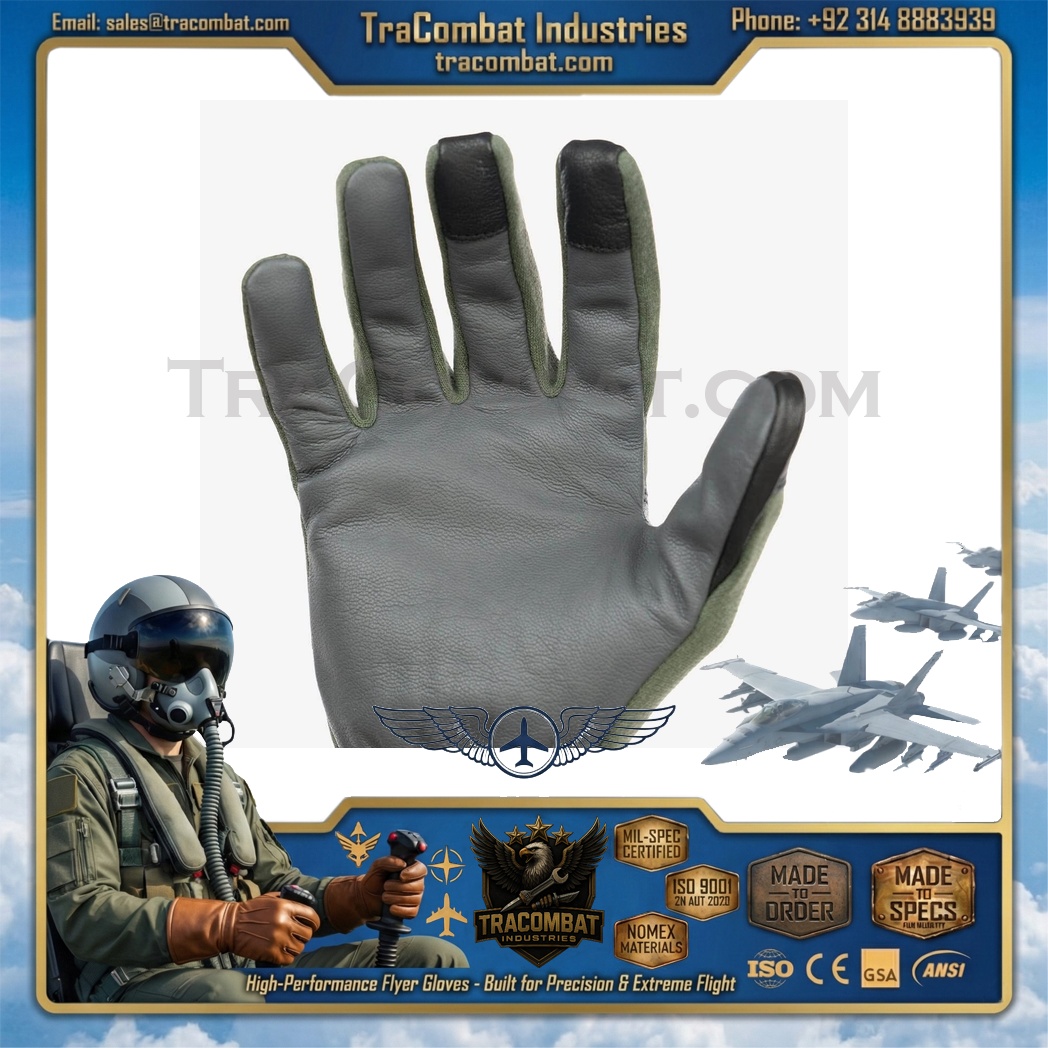 TraCombat Lightweight Nomex Leather Flyer Gloves - Image 6