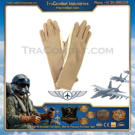 TraCombat FR Aviation Flyer Gloves – Lightweight Tactical Flight Gloves